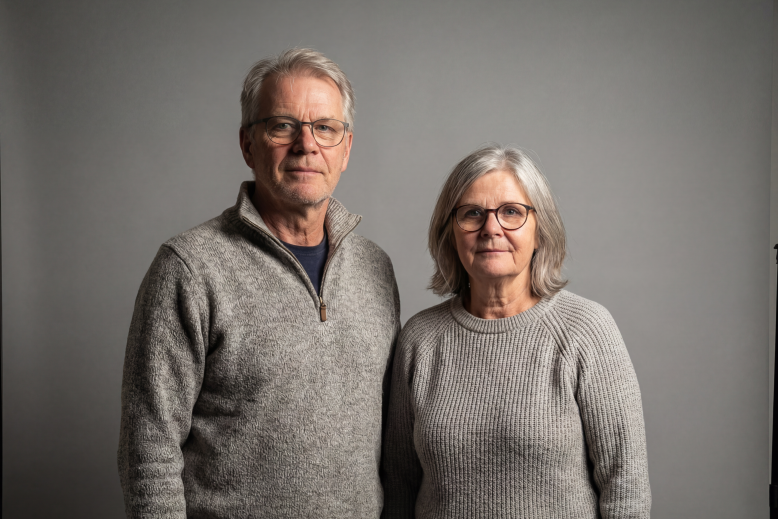 Par på grå baggrund